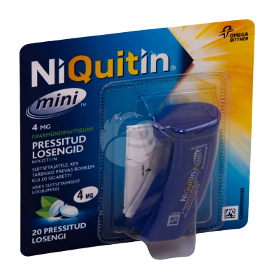 NIQUITIN MINI PRESSITUD LOSENG 4MG N20