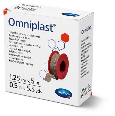 OMNIPLAST RULLPLAASTER 1,25CMX5M NAHAVÄRVI TEKSTIIL