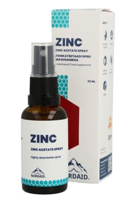 NORDAID ZINC SUUKAUDNE SPREI 30ML