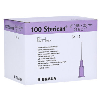 SÜSTLANÕEL STERICAN 24G 0.55X25MM (PAKK) N100