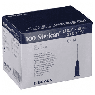 SÜSTLANÕEL STERICAN 23G 0.6X30MM (PAKK) N100