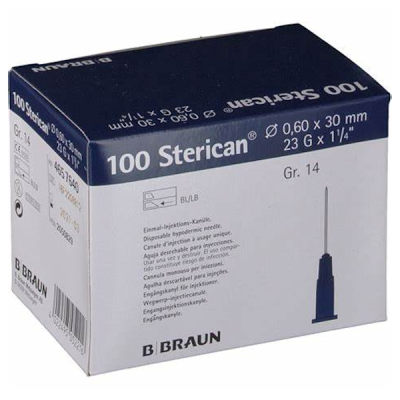 SÜSTLANÕEL STERICAN 23G 0.6X30MM (PAKK) N100