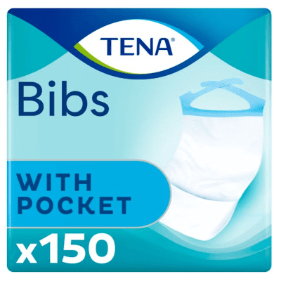 TENA BIBS SÖÖGIPÕLL 37X46CM M TASKUGA PLASTIK N150