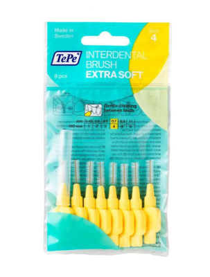 TEPE INTERDENTAALHARJAD EXTRA SOFT 0,7MM KOLLANE N8