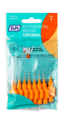 TEPE INTERDENTAALHARJAD 0,45MM ORANZ N8