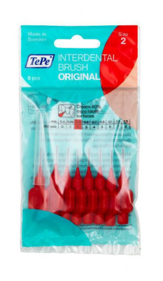 TEPE INTERDENTAALHARJAD 0,5MM PUNANE N8