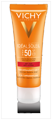 VICHY CS PÄIKESEKAITSEKREEM SPF50 VANAN.VASTANE NÄOLE 50ML