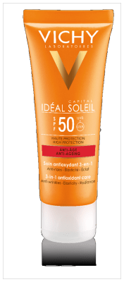 VICHY CS PÄIKESEKAITSEKREEM SPF50 VANAN.VASTANE NÄOLE 50ML