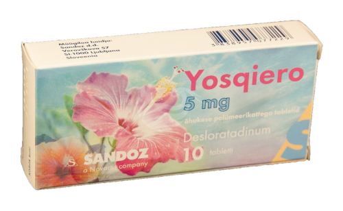 YOSQIERO ÕHUKE POLÜMEERKATTEGA TBL 5MG N10