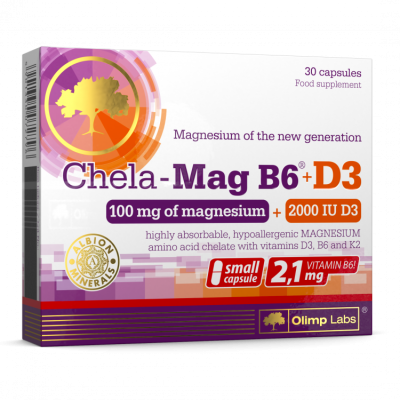 OLIMPLABS CHELA-MAG B6+D3 KAPSLID N30