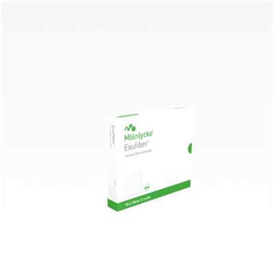 EXUFIBER HAAVASIDE 10X10CM GEELISTUV N10