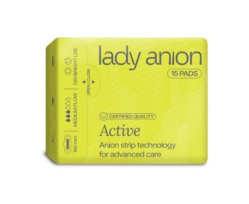 LADY ANION ACTIVE HÜGIEENILINE SIDE 180MM N15