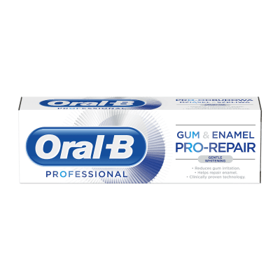 ORAL-B HAMBAPASTA GUM&ENAMEL PROFESSIONAL GENTLE WHITE 75ML