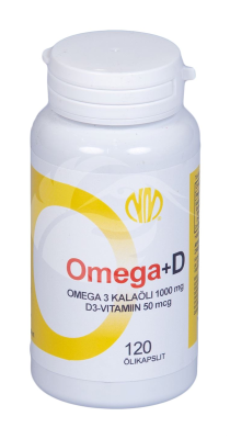 NM OMEGA-3 KALAÕLI 1000MG + VITAMIIN D 50MCG KAPSLID N120