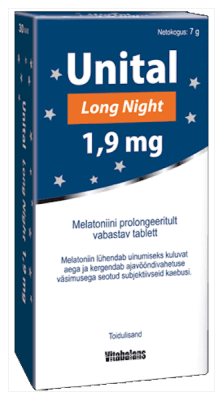 UNITAL LONG NIGHT PROLONG TBL 1,9MG N30