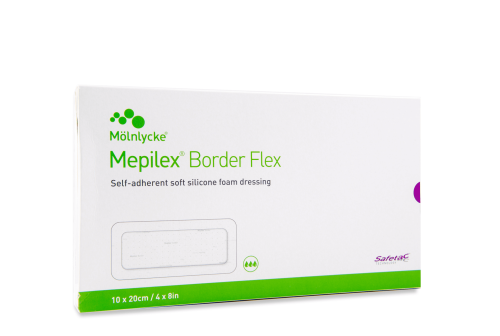 MEPILEX BORDER FLEX HAAVAPLAASTER 10X20CM STER N10