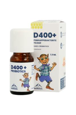 NORDAID D400 + PIIMHAPPEBAKTERI TILGAD LASTELE 7,5ML