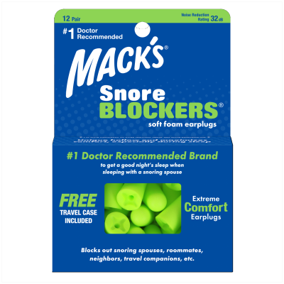 MACK'S SNORE BLOCKER KÕRVATROPID PEH.VAHUST 12PAARI