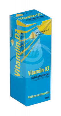 TERVISEPÜRAMIID VITAMIIN D TILGAD 11,5MCG/TILGAS 10ML