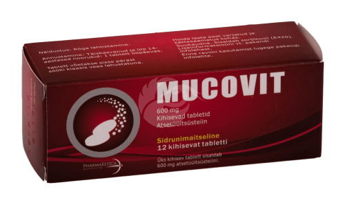 MUCOVIT KIHISEV TBL. 600MG N12