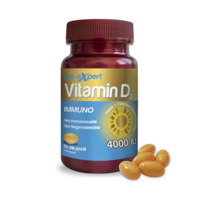 PRO EXPERT VITAMIIN D IMMUNO ÕLIKAPSLID 4000IU N60
