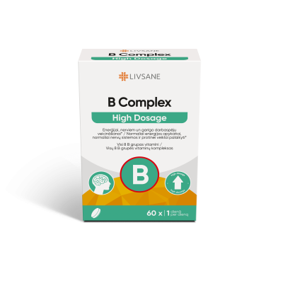 LIVSANE VITAMIIN B KOMPLEKS TBL TUGEVATOIMELINE N60