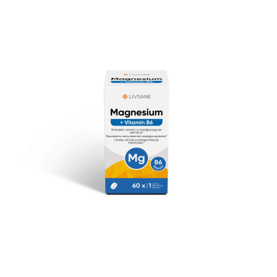 LIVSANE MAGNEESIUM+VITAMIIN B6 TBL N60
