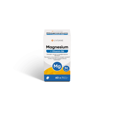 LIVSANE MAGNEESIUM+VITAMIIN B6 TBL N60