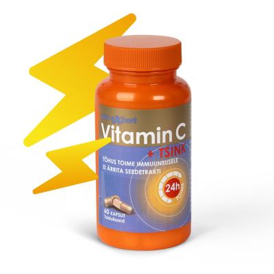 PRO EXPERT VITAMIIN C+TSINK KAPSLID N60