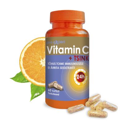 PRO EXPERT VITAMIIN C+TSINK KAPSLID N60