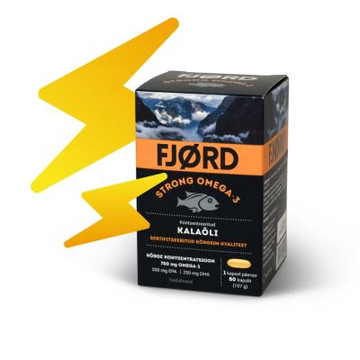 FJORD STRONG OMEGA-3 KALAÕLI KAPSLID N80