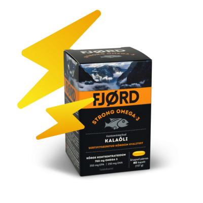 FJORD STRONG OMEGA-3 KALAÕLI KAPSLID N80