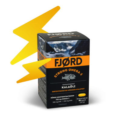 FJORD STRONG OMEGA-3 KALAÕLI KAPSLID N80