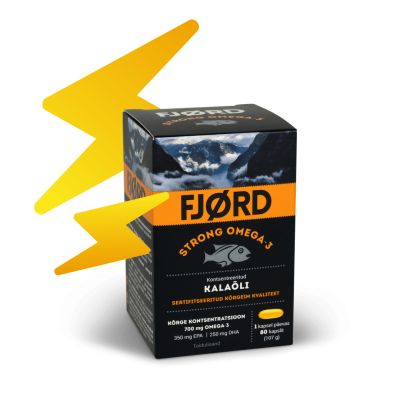 FJORD STRONG OMEGA-3 KALAÕLI KAPSLID N80