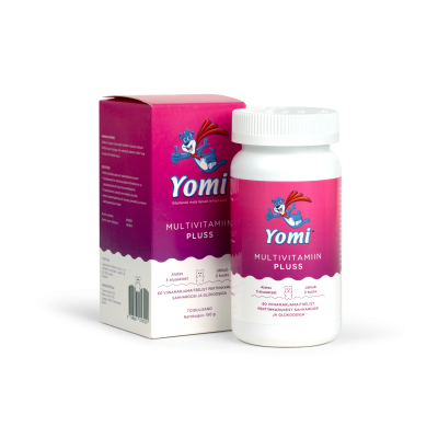YOMI MULTIVITAMIIN PLUSS VIINAMARJAMAITSELINE KARUKE N60