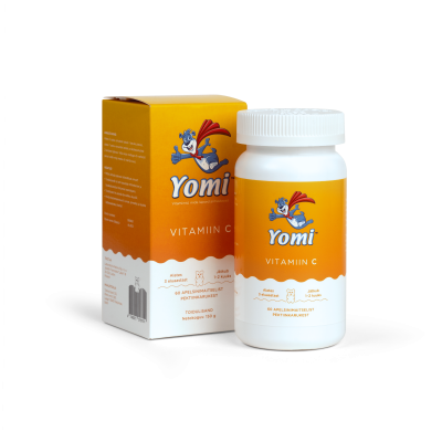 YOMI VITAMIIN C APELSINIMAITSELINE KARUKE N60