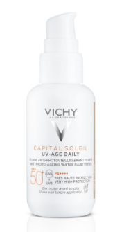 VICHY CS PÄIKESEKAITSEEMULSIOON  SPF50 NÄOLE TOONIV UVA 40ML