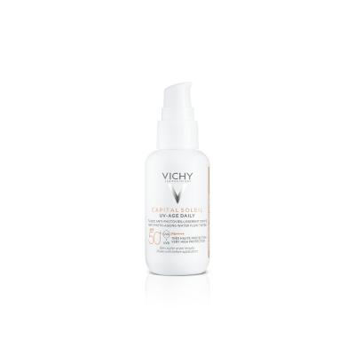 VICHY CS PÄIKESEKAITSEEMULSIOON  SPF50 NÄOLE TOONIV UVA 40ML