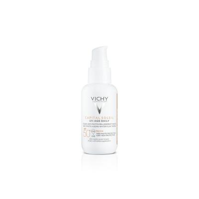 VICHY CS PÄIKESEKAITSEEMULSIOON  SPF50 NÄOLE TOONIV UVA 40ML