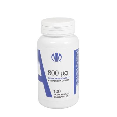 VITAMIIN A ÕLIKAPSLID 800MCG N100