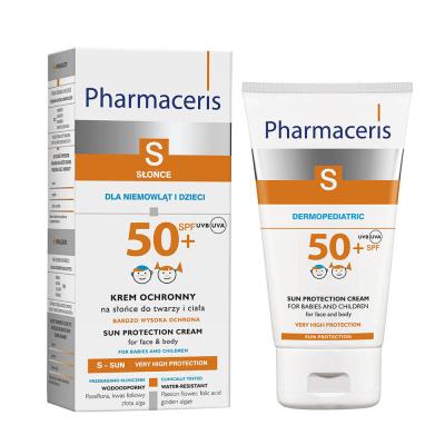 PHARMACERIS S PÄIKESEKAITSE KREEM SPF50+ LASTELE 125ML