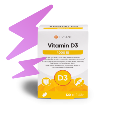 LIVSANE VITAMIIN D PEHMEKAPSLID 4000IU N120