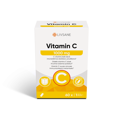 LIVSANE VITAMIIN C TBL PIKATOIMELINE  1000MG N60