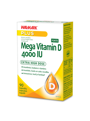 WALMARK MEGA VITAMIIN D FORTE KAPSLID 4000IU N90