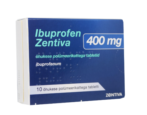 IBUPROFEN ZENTIVA ÕHUKESE  POLÜMEERKATTEGA TBL 400MG N10