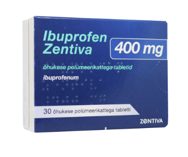 IBUPROFEN ZENTIVA ÕHUKESE  POLÜMEERKATTEGA  TBL 400MG N30