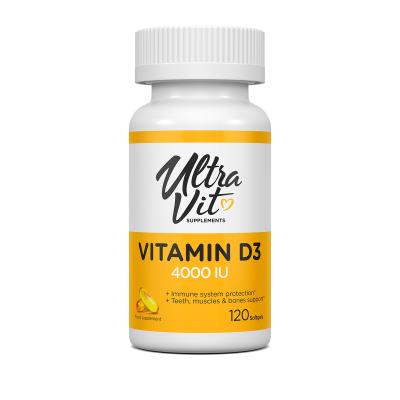 ULTRAVIT VITAMIN D3 PEHMEKAPSLID 4000IU N120