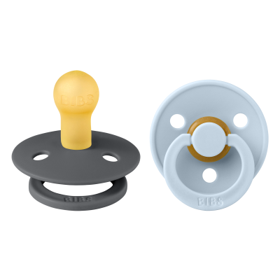 BIBS RÕNGASLUTT 0-6 KUUD IRON/BABY BLUE N2