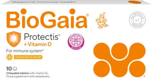 BIOGAIA PROTECTIS+VITAMIIN D3 TBL N10