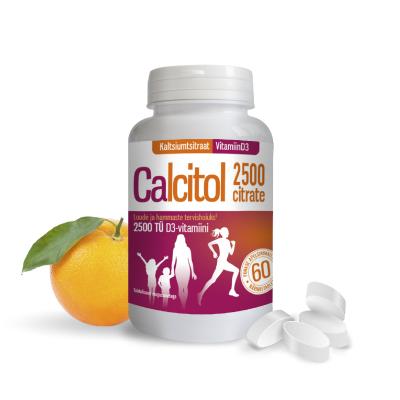 CALCITOL CITRATE NÄRIMISTBL 200MG/2500IU N60